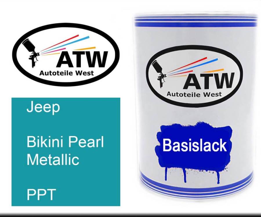 Jeep, Bikini Pearl Metallic, PPT: 500ml Lackdose, von ATW Autoteile West.